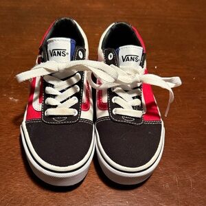 Vans Kids' Sneakers in Black, Red, and Blue